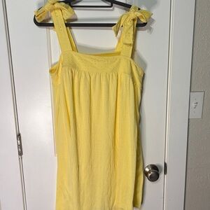 Yellow Tie-Strap Women’s Summer dress maybe night gown